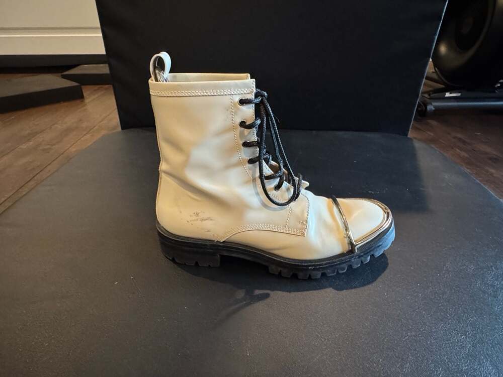 Alexander Wang Metal Toe Combat Boots Size 38 Amputee R Boot
